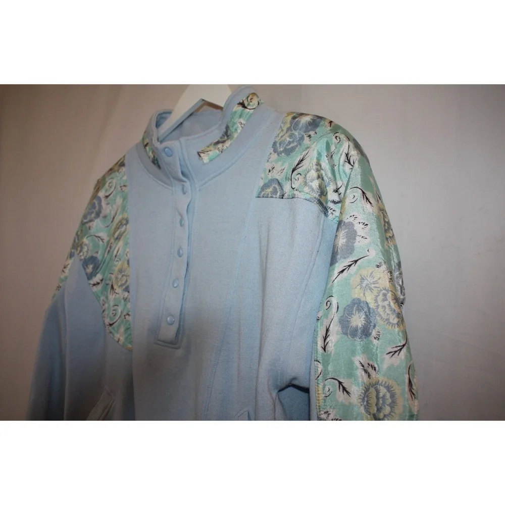 Chinawear by Morsly Sweater Womens Medium Vintage Pullover Blue Grandmacore